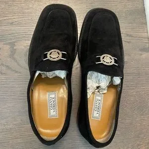 Versace | Shoes | Gianni Versace Mens Suede Dress Shoes Stunning 